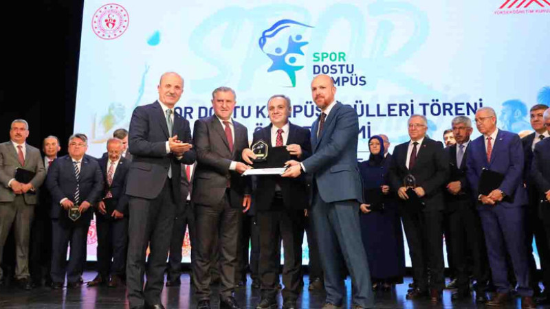 ERÜ’ye YÖK'ten Spor Dostu Kampüs Birincilik Ödülü