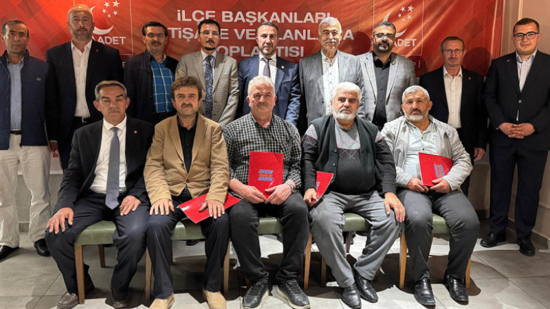 Saadet Partisi Kayseri İlçe Başkanları Toplantısı Gerçekleştirildi