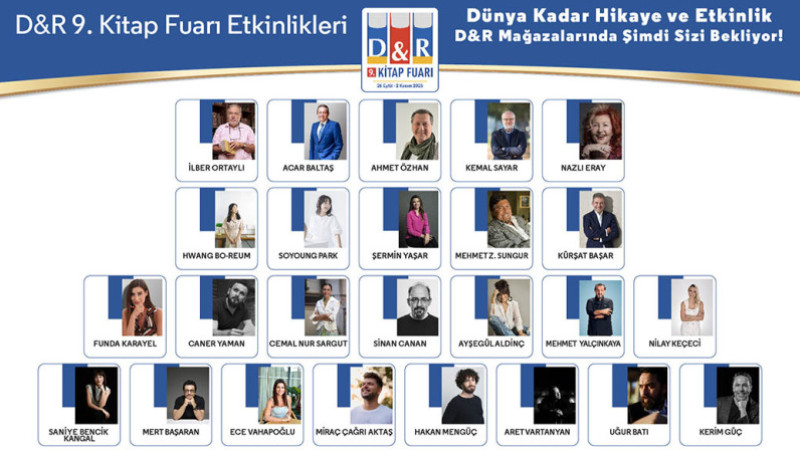100’ü aşkın yazar ‘D&R Kitap Fuarı’nda