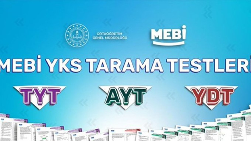 MEB, MEBİ’de YKS tarama testlerini erişime açtı: 6 bin 831 özgün soru hazırlandı