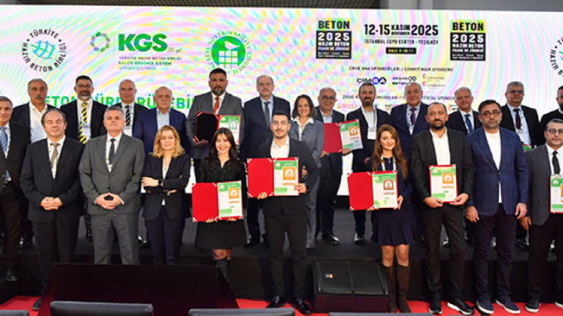 Beton Sürdürülebilirlik Konseyi (CSC) Sertifikası alan tesislere sertifikaları takdim edildi