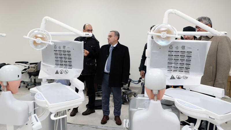 Rektör Yeni Diş Hastanesi Binası’nı İnceledi