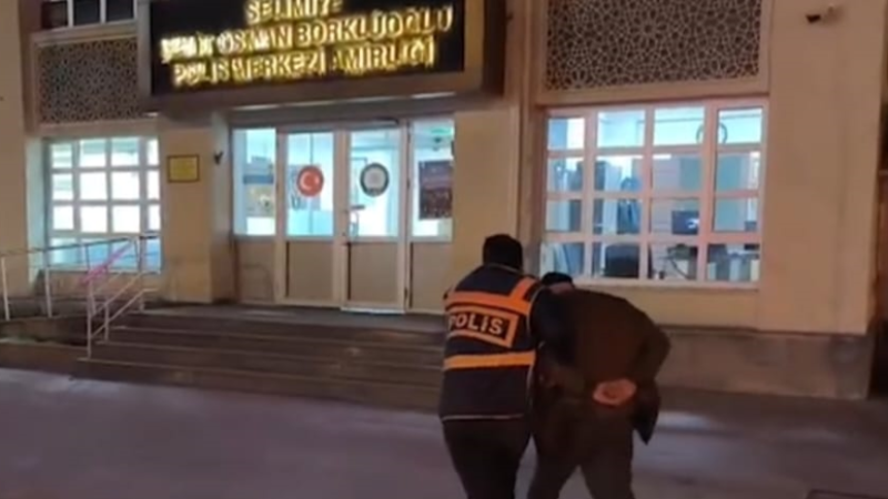 Araç lastiği kesen şüpheli yakalandı