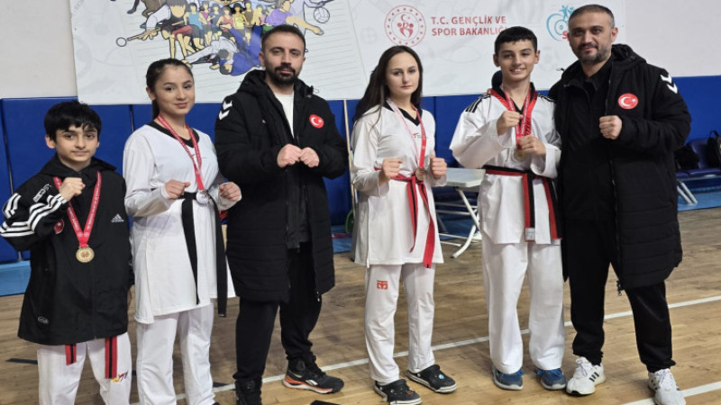 Emniyet ERVA sporcularından 9 madalyalık başarı