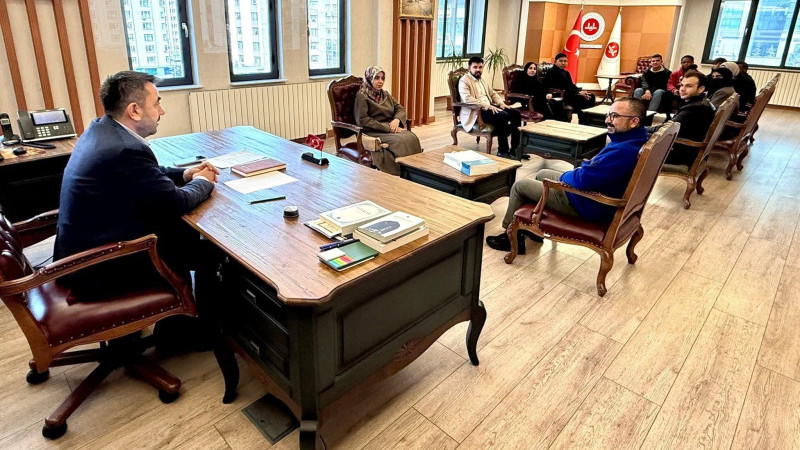Diyanet’in 102’nci yılında öğrencilerden İl Müftüsü Ayvaz’a ziyaret