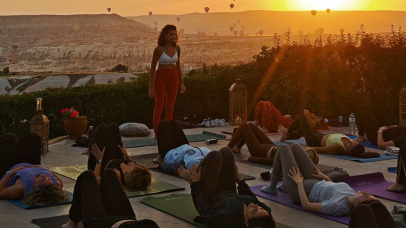 Kapadokya’da üç gün sürecek yoga festivalinde geri sayım