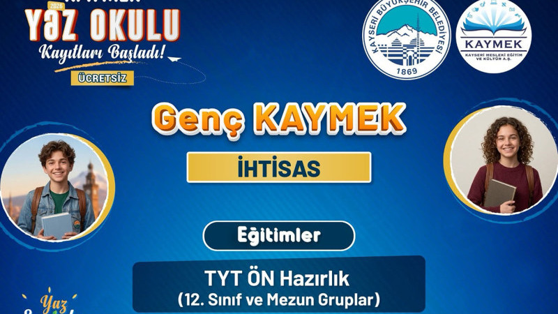 KAYMEK Yaz Okulu Kayıtları Başladı
