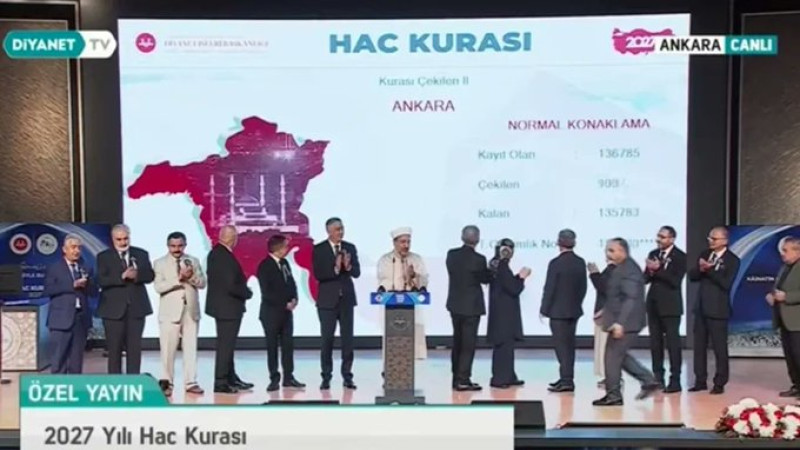 Büyük heyecan vardı; 2027 Hac Kurası Çekildi