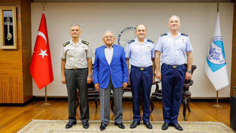 Başkan Büyükkılıç’a Komutanlardan Veda Ziyareti