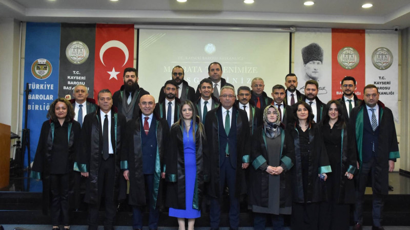 Kayseri Barosu Başkanı Özsoy mazbatasını aldı